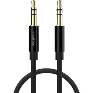 iMoshion AUX Kabel - 1 meter - 3.5mm Jack Audio kabel - Male to Male - Zwart