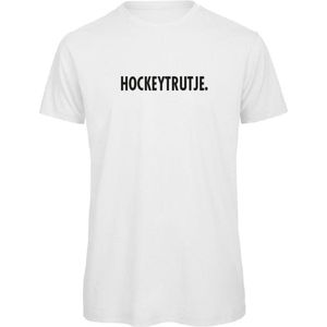 T-shirt Wit XL - Hockeytrutje - zwart - soBAD. | T-shirt unisex | T-shirt mannen | T-shirt dames | Hockey | Oranje