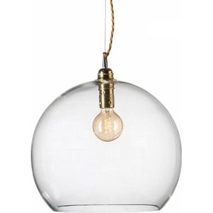 Hanglamp, helder, bolvormig glas - Diameter 22 cm - Ebb&Flow