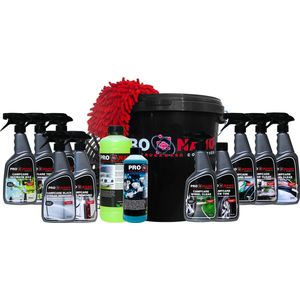 ProNano | Pro Nano CampCare Bucket Deal Pro - Was emmer - Pakket Deal - Shampoo - Wax - Velgenreiniger - Insecten verwijderaar - Banden Zwart - Interieur Pakket - Ultieme Wax - Zwarte Strepen verwijderaar - Hars verwijderaar  | Pro Nano