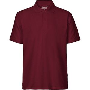 Men's Classic Polo met korte mouwen Bordeaux - 3XL