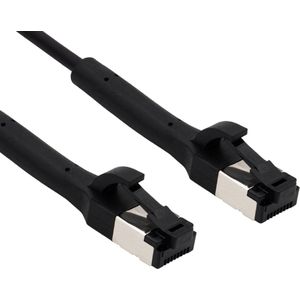 FTP CAT8.1 40 Flexline Gigabit Netwerkkabel - CU - Buigbare connector - 3 meter - Zwart