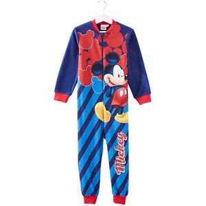 Mickey Mouse onesie - maat 98 - Disney Mickey pyjama - blauw