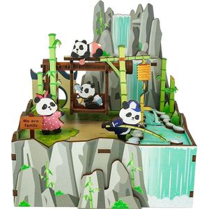 Tonecheer muziekdoosje: Singing In the Meadow | 3D-puzzel hout DIY modelbouwpakket | TQ059