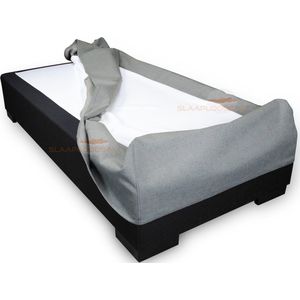 Slaaploods.nl Boxspring Hoes - 200 x 200 cm - Hoogte 20 cm - Grijs I91