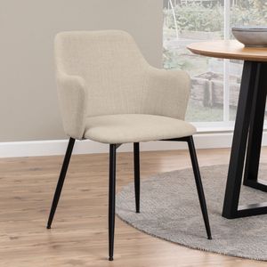 Sohome Eetkamerstoel - set van 2 - Eliel - Stof - Beige