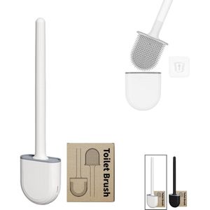 Siliconen Toiletborstel - Flexibel & Sneldrogend - 1 stuk - Wit - TPR materiaal