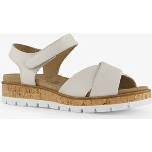 Hush Puppies leren dames sandalen wit - Maat 41 - Uitneembare zool