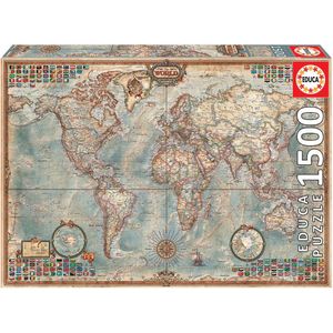 Educa - Politieke wereldkaart - 1500 stukjes