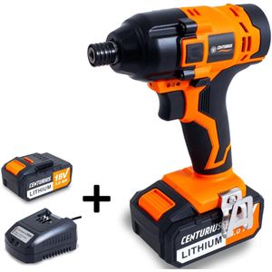 Centurius Slagschroevendraaier – 18V – Incl. Accu & Lader – Compact & Krachtig – Geschikt voor Diverse Klussen