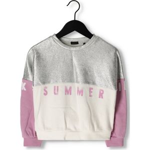 IKKS Sweat Truien & Vesten Meisjes - Sweater - Hoodie - Vest- Zilver - Maat 152