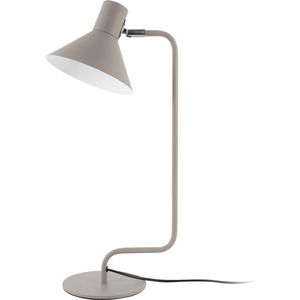Leitmotiv - Tafellamp Bureaulamp Office Curved - warm grijs