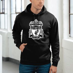 Liverpool Hoodie - Logo - Trui - Trainingspak - Sweater - Liverpool - UEFA - Champions League - Voetbal - Zwart - Heren - Regular Fit - Maat M