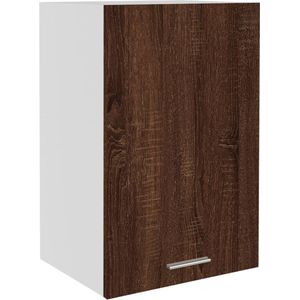 VidaXL Wandkast 39,5x31x60 cm Bewerkt Hout Bruineikenkleurig