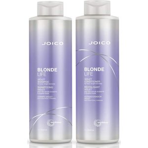 Joico Blonde Life Violet Shampoo & Conditioner Liter DUO