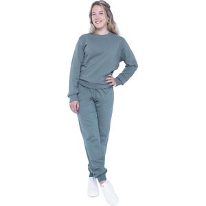 Joggingpak dames, Huispak dames groen - Maat S