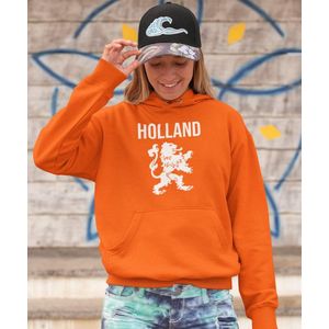 Oranje EK WK Koningsdag Hoodie Holland (MAAT XS - UNISEKS FIT) | Oranje kleding / truien | WK Feestkleding