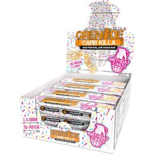 Grenade Carb Killa Bars - Proteïne Repen - Birthday Cake - 12 Eiwitrepen (720 gram)