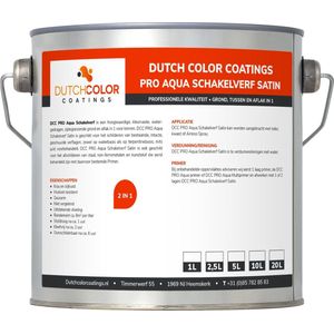 DCC PRO Aqua Schakelverf Satin - 20L - RAL 9001 | Crèmewit