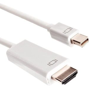 CHPN - Mini DisplayPort 1.1 naar HDMI 1.3 Kabel / Kabel - Connector - Full HD 1080p / Wit - 1,8m - Universeel