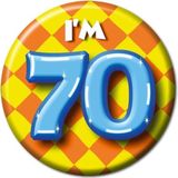 Paper Dreams Button 70 jaar - 55mm