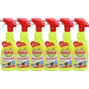 6x Dubro Multi ontvetter spray - verwijdert overal vuil en vet - 6x 650ml