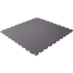 Rubbermagazijn | PVC kliktegel hamerslag - 7mm | 50x50cm | donkergrijs | winkel | showroom | garage | prijs per stuk