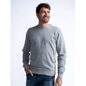 Petrol Industries - Heren Essential Crewneck Sweater - Grijs - Maat XL