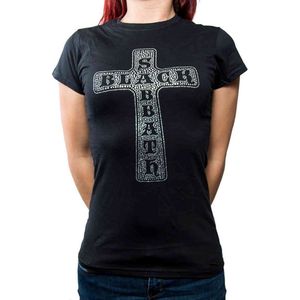 Black Sabbath - Cross Dames T-shirt - XXL - Zwart