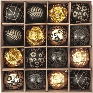Kerstballen - 16 Delige Set - Kerstversiering - Kerstboomdecoratie - Kerstballen Plastic