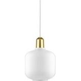 Normann Copenhagen - Amp Lamp Small (S) White Brass EU - Wit/Messing - E14