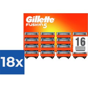 Gillette Fusion5 Scheermesjes - 16 Navulmesjes - Brievenbusverpakking - Voordeelverpakking 18 stuks