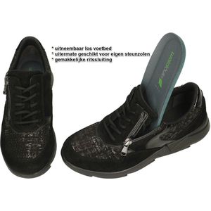 Waldlaufer -Dames - zwart - sneakers - maat 40