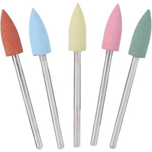 Siliconen manicureboren set - professionele elektrische nagelvijlbits voor acrylnagels en manicureboor