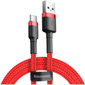 Baseus Cafule Cable - USB to USB-C Connect und Charge Cable 3 A, 0.5 M (Red), Huawei Mate 8