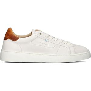 Greve Wave Sneakers - Leer - Heren - Wit - Maat 47