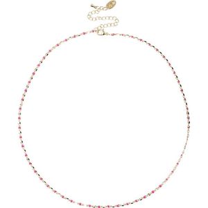 Jozemiek ONE DAY Charity Ketting Plated 14K Goud - Fuchsia