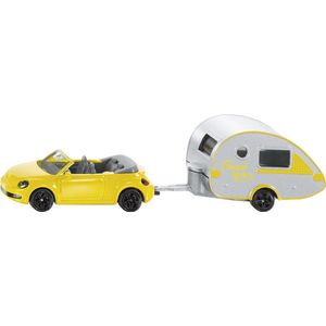 SIKU 1629 Volkswagen Beetle met Caravan