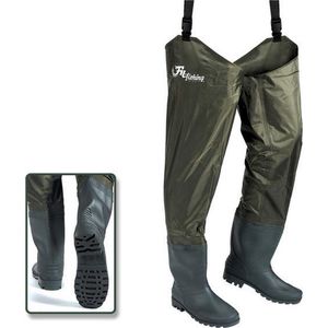 Fil Hip Boots Size #44 - Heup-Waadpak - Schoenmaat #44 - Lieslaarzen - Donkergroen