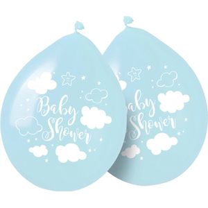 Folat - Ballonnen Baby Shower Blauw 8 stuks 30 cm