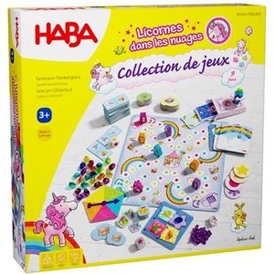 Haba eenhoorn spelletjes collectie - magisch educatief speelgoed voor kinderen.