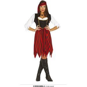 Fiestas Guirca - Volwassenkostuum Pirate dames - maat M (38-40)