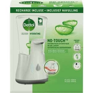 Dettol - Handzeep - Automatische Zeepdispenser - No Touch - met navulling Hydraterende Aloë Vera 250ml - Antibacterieel