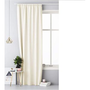 Kant-en-klaar gordijn 140 x 250 cm - Plooiband gordijn voor rails - Wasmachinebestendig