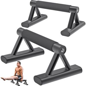 Metalen Parallettes voor Vloer Workout - Antislip Push Up Handgrepen en Handstand Bars voor Calisthenics