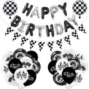 Daily Essentialz - Formule 1 Versiering - Cars Verjaardag - Cars Versiering - Max Verstappen - Red Bull Racing - Cars Disney - Happy Birthday Slinger - 24 stuks
