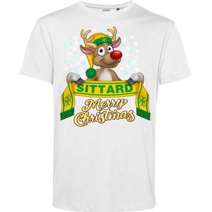 T-shirt kind Sittard | Foute Kersttrui Dames Heren | Kerstcadeau | Fortuna Sittard supporter | Wit | maat 152