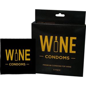 Wijn Condooms - Wijn - Wijnafsluiter - Wijnafsluiters - Condooms - 6 STUKS