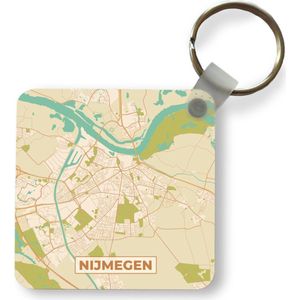Sleutelhanger - Uitdeelcadeautjes - Stadskaart - Nijmegen - Vintage - Plastic