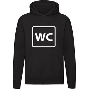 Wc bordje Hoodie - toilet - grappig